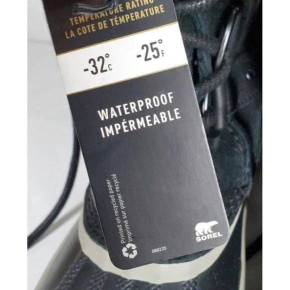 Sorel Women's 7 Joan Of Arctic Waterproof Snow Boots Shoes Black -25F - Picture 15 of 17